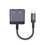 Adaptor Lito Audio Adapter (LA04T), Type-C to Jack 3.5mm, Type-C, Support Calls, Incarcare Rapida, 60W, Negru