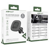 Suport auto Acefast Prindere magnetica, pentru Grila ventilatie, Secure Fit, Non-Slip Pad, Matte Surface, pentru 4.7-6.9 Phones, negru