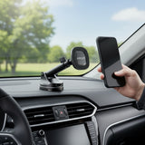 Suport auto Acefast cu Incarcare Wireless (D47), pentru Bord, Prindere magnetica, Clip blocare, 15W, pentru 4.7-6.9 Telefoane, negru
