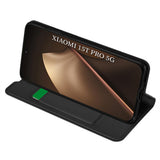 Husa pentru Xiaomi 15T Pro, Techsuit Magskin Book, negru