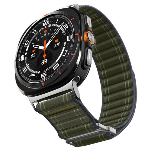 Curea pentru Samsung Galaxy Watch Ultra 47mm, Spigen Watchband WBF0 (AMP10147), verde