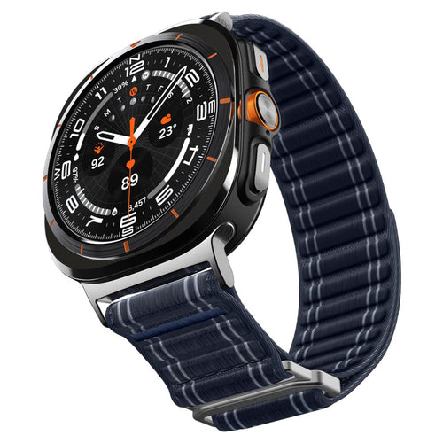 Curea pentru Samsung Galaxy Watch Ultra 47mm, Spigen Watchband WBF0 (AMP10148), bleumarin