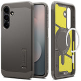 Husa pentru Samsung Galaxy S25 FE, Spigen Tough Armor MagSafe (ACS10030), cenusiu