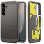 Husa pentru Samsung Galaxy S25 FE, Spigen Tough Armor MagSafe (ACS10030), cenusiu