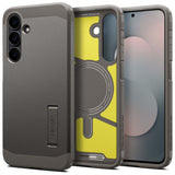 Husa pentru Samsung Galaxy S25 FE, Spigen Tough Armor MagSafe (ACS10030), cenusiu