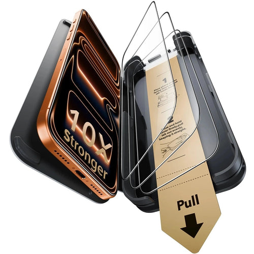 Folie de protectie pentru iPhone 17 Pro Max, ESR Corning Gorilla Glass UltraFit™ (3 pack)