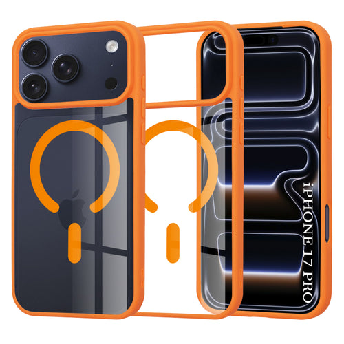 Husa pentru iPhone 17 Pro, Techsuit MagSafe Pro, portocaliu