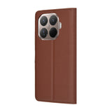 Husa pentru Xiaomi 15T Pro, Techsuit Leather Folio, maro