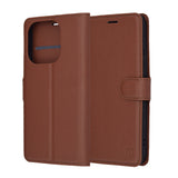 Husa pentru Xiaomi 15T, Techsuit Leather Folio, maro