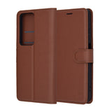 Husa pentru OPPO A5 4G, Techsuit Leather Folio, maro