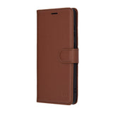 Husa pentru Samsung Galaxy S25 FE, Techsuit Leather Folio, maro