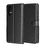 Husa pentru OnePlus Nord CE5, Techsuit Leather Folio, negru