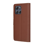 Husa pentru Motorola Moto G86 Power, Techsuit Leather Folio, maro