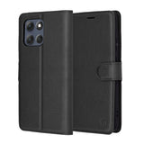Husa pentru Motorola Moto G86 Power, Techsuit Leather Folio, maro