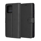 Husa pentru Motorola Moto G86 Power, Techsuit Leather Folio, maro