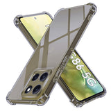 Husa pentru Motorola Moto G86, Techsuit Shockproof Clear Silicone, fumuriu