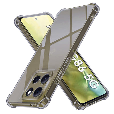 Husa pentru Motorola Moto G86, Techsuit Shockproof Clear Silicone, fumuriu