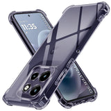 Husa pentru Motorola Moto G86 Power, Techsuit Shockproof Clear Silicone, fumuriu