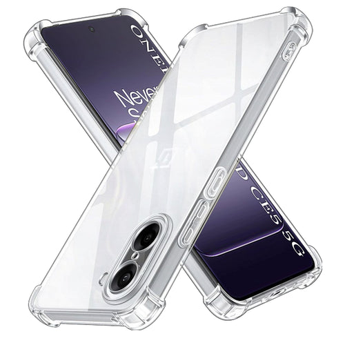 Husa pentru OnePlus Nord CE5, Techsuit Shockproof Clear Silicone, transparenta