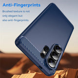 Husa pentru Samsung Galaxy S26 Ultra, Techsuit Carbon Silicone, albastru