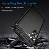 Husa pentru Samsung Galaxy S26, Techsuit Carbon Silicone, albastru