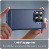Husa pentru Xiaomi 15T Pro, Techsuit Carbon Silicone, albastru