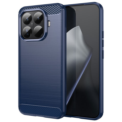 Husa pentru Xiaomi 15T Pro, Techsuit Carbon Silicone, albastru