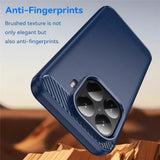 Husa pentru Xiaomi 15T Pro, Techsuit Carbon Silicone, albastru