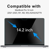Techsuit VisionProX Anti-Blue Light, MacBook Pro 14 (2023 / 2024 / 2025 / 2026), Clear