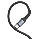Cablu 3mk de date Hyper N-Series, Type-C to Type-C, Incarcare rapida, Flexible 180°, 60W, 20V/3A, 2m, negru