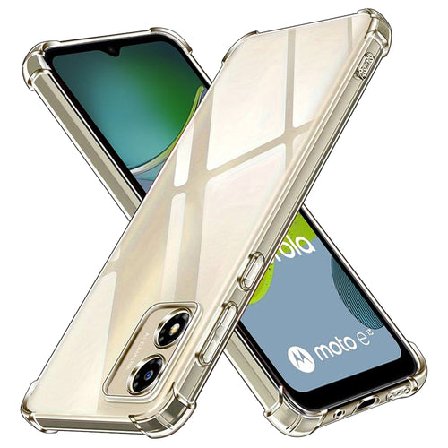 Husa pentru Motorola Moto E13, Techsuit Shockproof Clear Silicone, transparenta