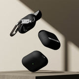 Husa casti pentru AirPods Pro 3, Ringke, Silicone, negru