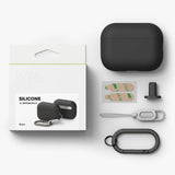 Husa casti pentru AirPods Pro 3, Ringke, Silicone, negru