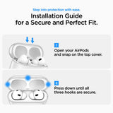 Husa casti pentru AirPods Pro 3, Spigen, Liquid Crystal Acs10019 Crystal Clear, transparent