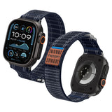 Curea pentru Apple Watch SE 44mm, Spigen Watchband WBF0 (AMP10143), bleumarin