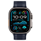 Curea pentru Apple Watch SE 44mm, Spigen Watchband WBF0 (AMP10143), bleumarin