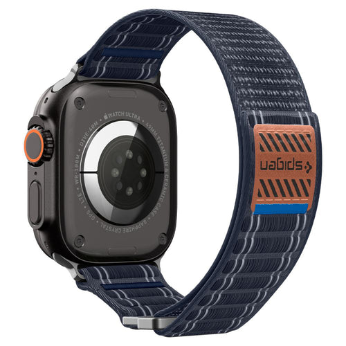 Curea pentru Apple Watch SE 44mm, Spigen Watchband WBF0 (AMP10143), bleumarin
