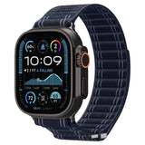 Curea pentru Apple Watch SE 44mm, Spigen Watchband WBF0 (AMP10143), bleumarin