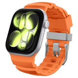Curea pentru Apple Watch SE 44mm, Spigen Watchband WBS2 (AMP10509), portocaliu