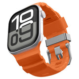 Curea pentru Apple Watch SE 44mm, Spigen Watchband WBS2 (AMP10509), portocaliu