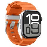 Curea pentru Apple Watch SE 44mm, Spigen Watchband WBS2 (AMP10509), portocaliu