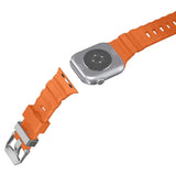Curea pentru Apple Watch SE 44mm, Spigen Watchband WBS2 (AMP10509), portocaliu