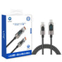 Cablu Lito de date (LD09CC), Type-C to Type-C, 100W High Speed Charging, Afisaj LED, 1.2m, negru