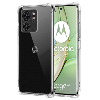 Husa pentru Motorola Edge 40, Techsuit Shockproof Clear Silicone, transparenta