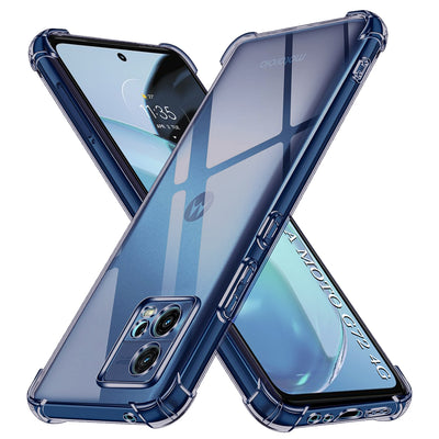 Husa pentru Motorola Moto G72, Techsuit Shockproof Clear Silicone, fumuriu