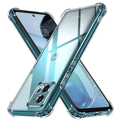 Husa pentru Motorola Moto G72, Techsuit Shockproof Clear Silicone, transparenta