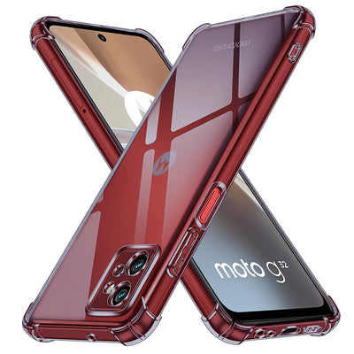 Husa pentru Motorola Moto G32, Techsuit Shockproof Clear Silicone, fumuriu