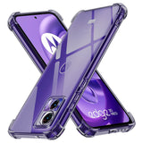 Husa pentru Motorola Edge 30 Neo, Techsuit Shockproof Clear Silicone, fumuriu