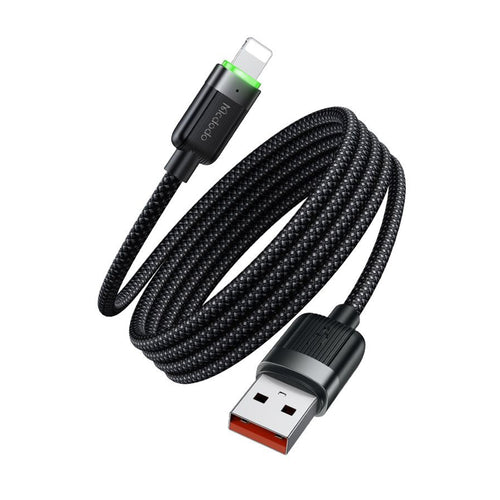 Cablu Mcdodo de date Self-Winding Series (CA-6000), USB-A to Lightning, 3A, 1.2m, negru