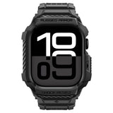 Curea pentru Apple Watch 10 42mm, Spigen Rugged Armor Pro V2 (ACS10494), negru